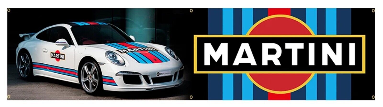 Martini Racing Flag Banner 17.7" x 70" NEW! Home & Garden:Yard, Garden & Outdoor Living:Décor:Flags Cozy Home Treasures